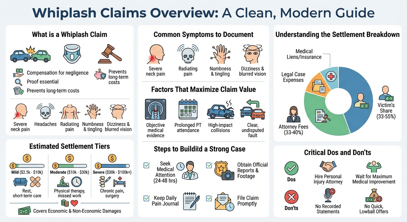 Whiplash Claims: Average Settlements Payout Guide