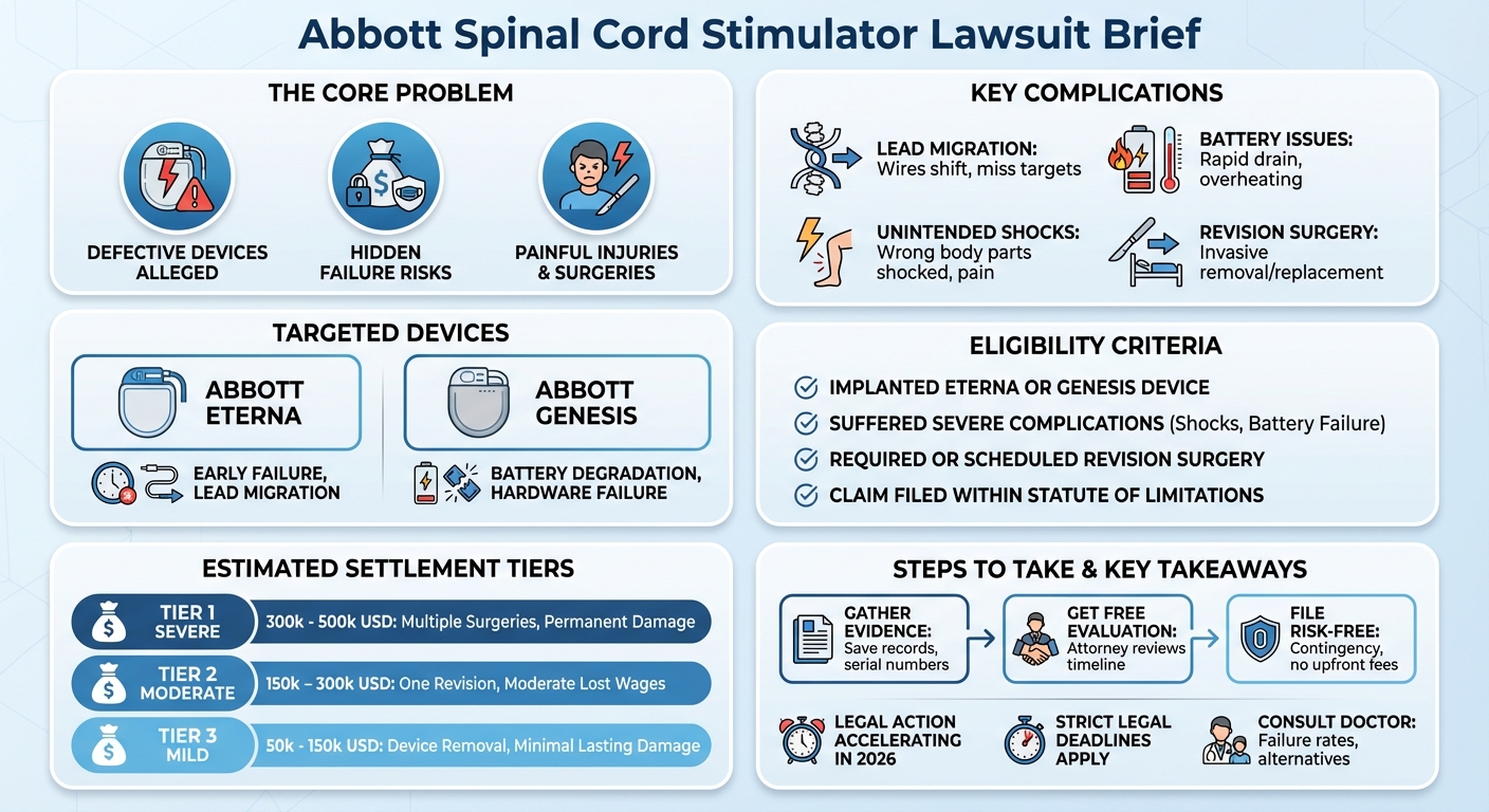 Abbott Spinal Cord Stimulator Lawsuit: 2026 Updates Payouts