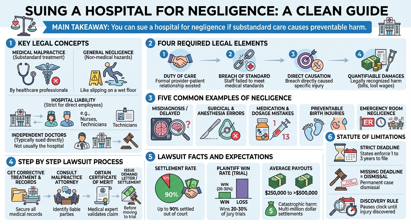Can You Sue a Hospital for Negligence? (Guide  Payouts)