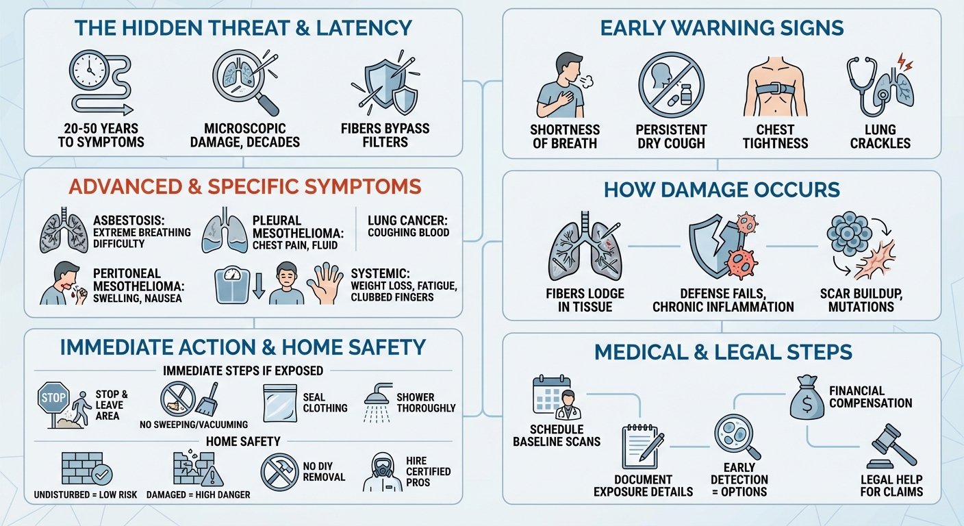Symptoms of Asbestos Exposure: Early Warning Signs Next Steps