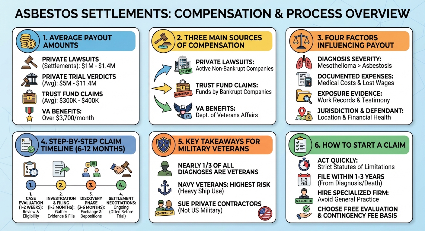 Asbestos Settlements: Average Payouts Claims Guide (2026)