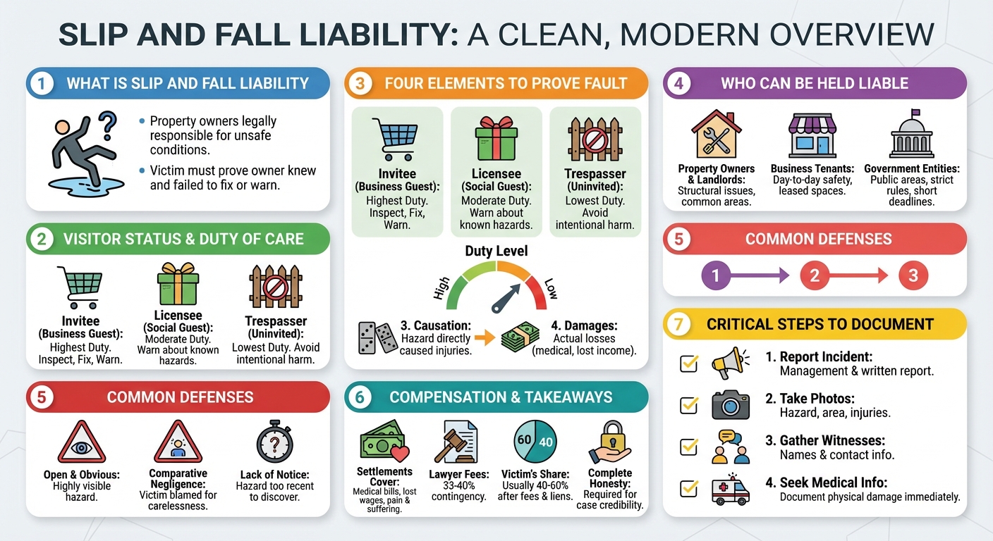 Slip and Fall Liability Explained: How to Prove Fault  Win