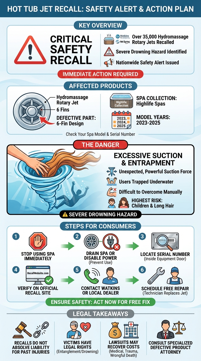 More Than 35,000 Hydromassage Rotary Jets Recalled Over Drowning Risks