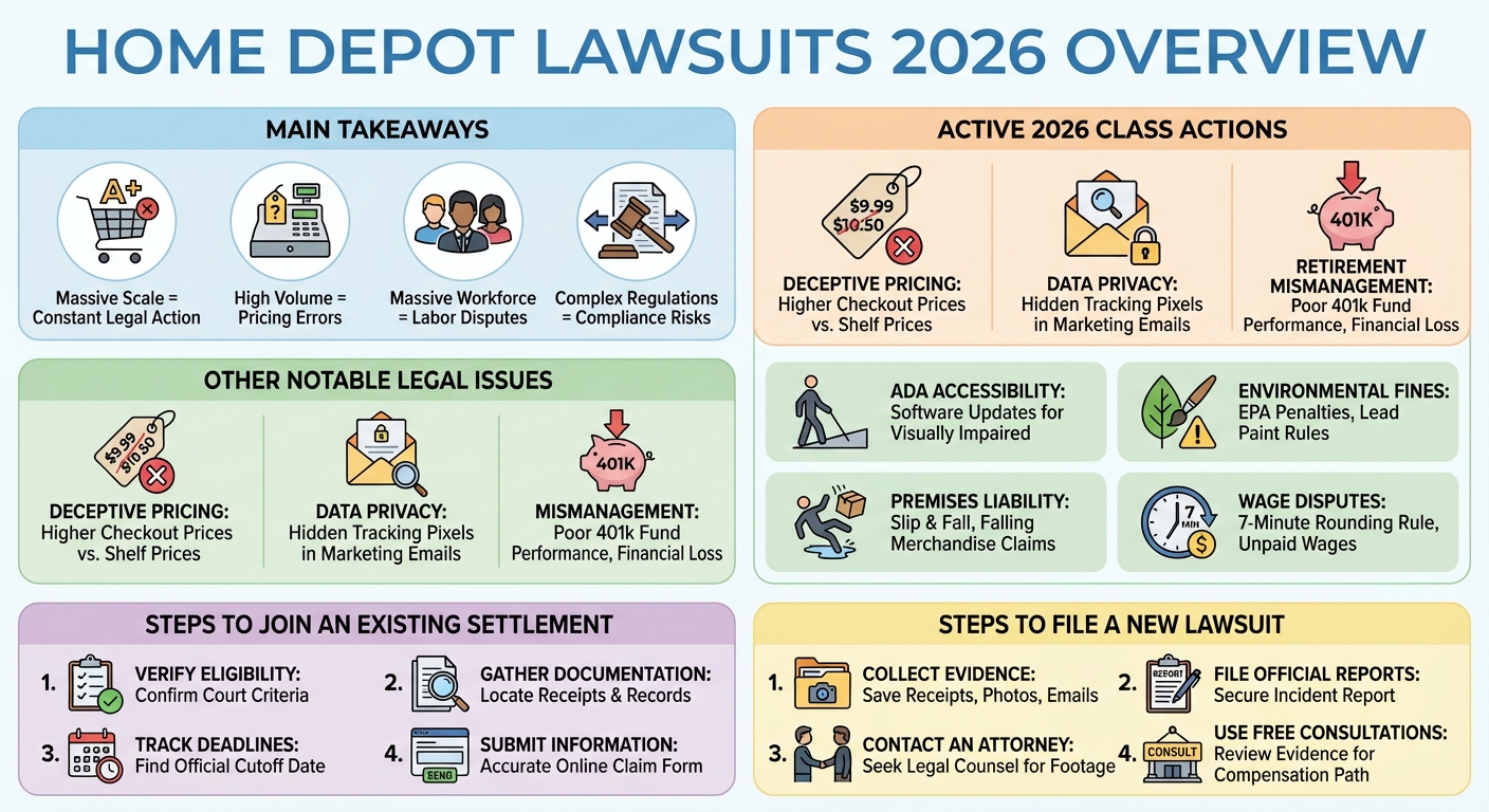 Home Depot Lawsuit Updates: 2026 Settlements Active Claims