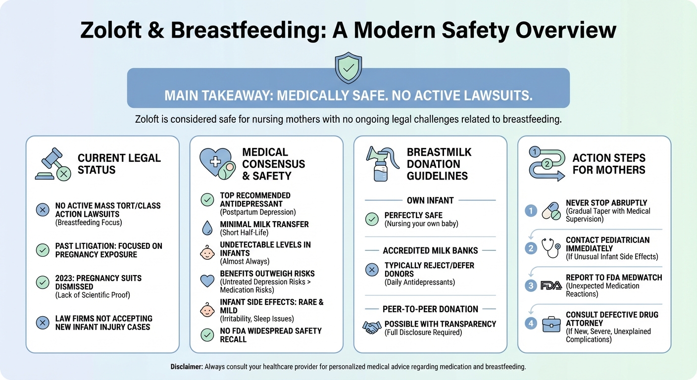 Zoloft While Breastfeeding Lawsuit: 2026 Legal Safety Update