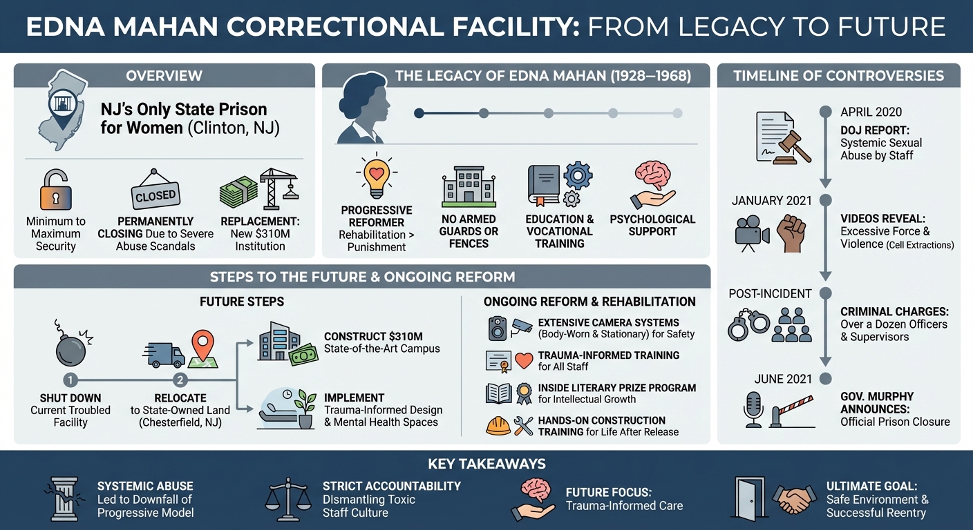 Edna Mahan Correctional Facility: History, Scandals Closure